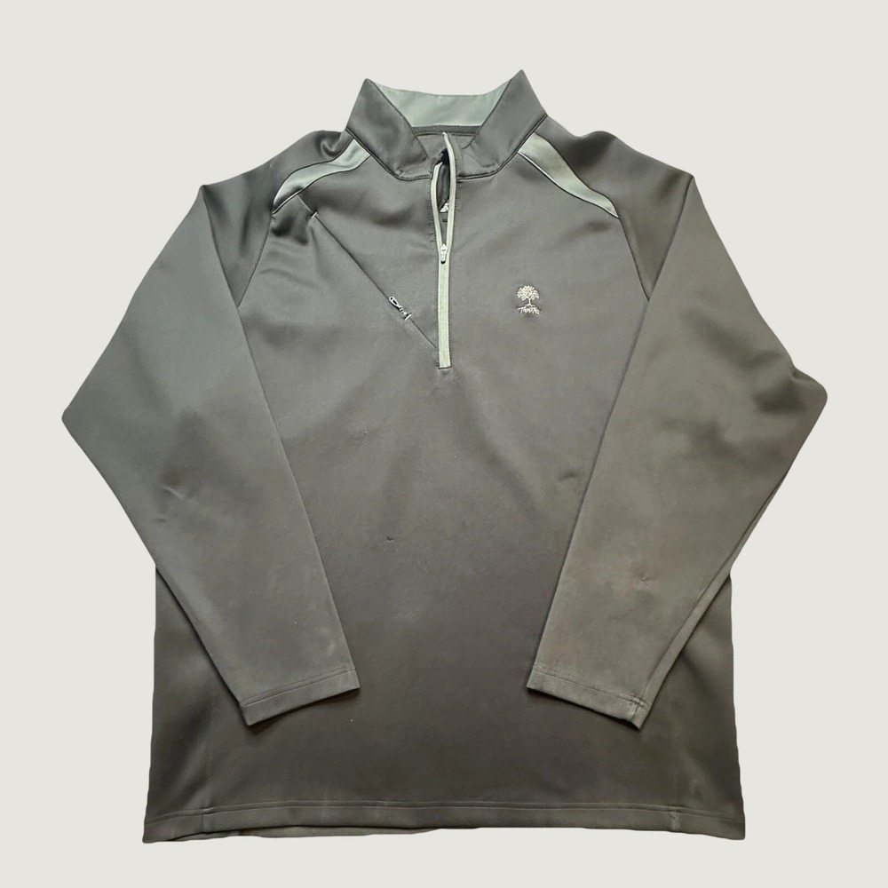 Sun Mountain Pullover Mens 2XL T10910 Grey Quarter-Zip Pocket Sun Mountain GOOD